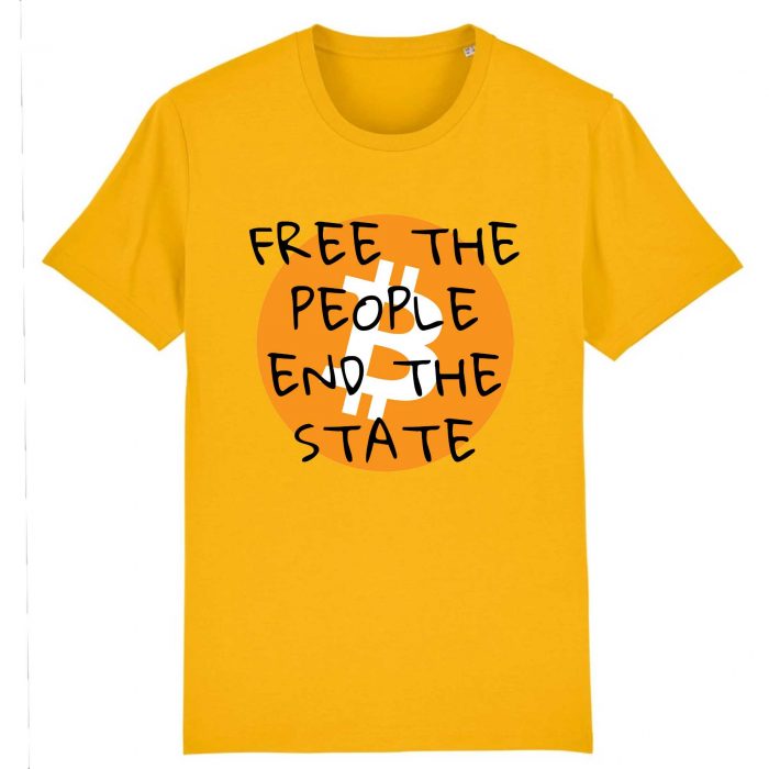 T-shirt - Bitcoin Free the People End the State