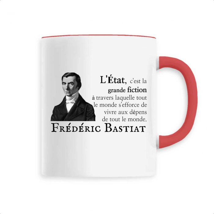 Mug - Bastiat - L`Etat c`est la grande fiction