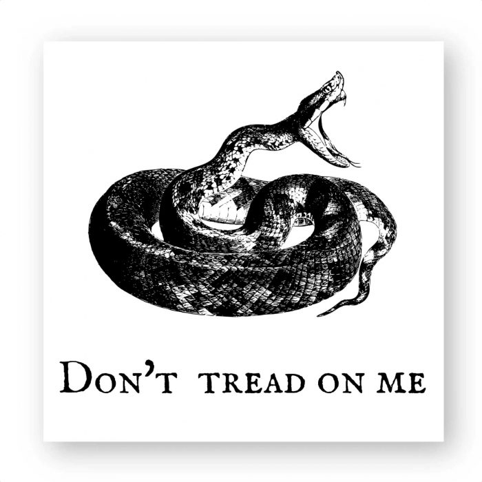 Sticker (par 5) - Don`t tread on me - revisited