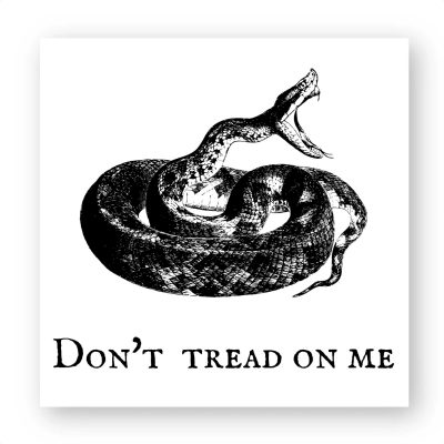 Sticker (par 20) - Don`t tread on me - revisited