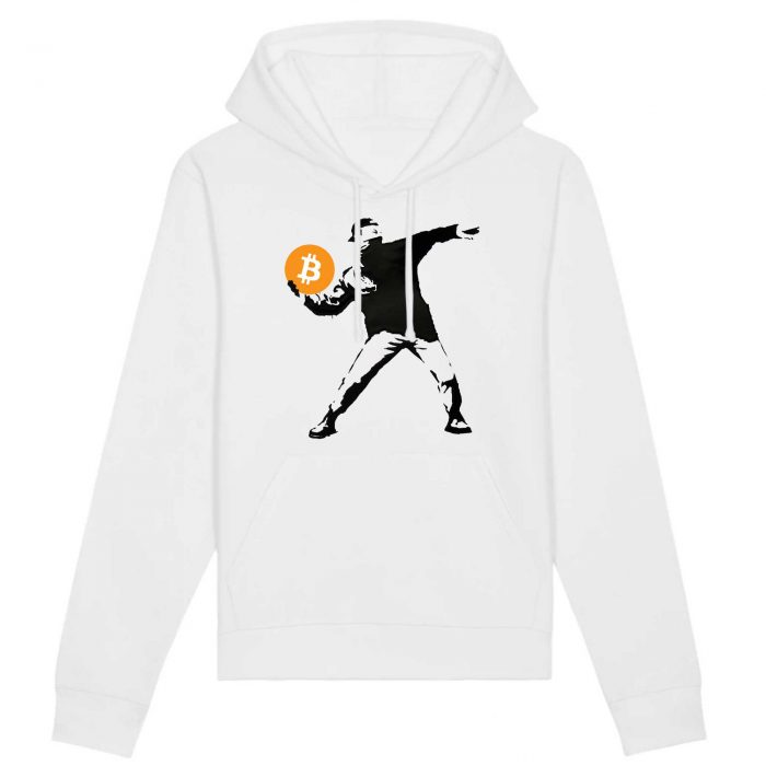 Sweat à capuche - Bitcoin Thrower - Banksy