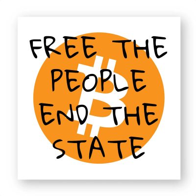 Sticker (par 5) - Bitcoin Free The People End The State