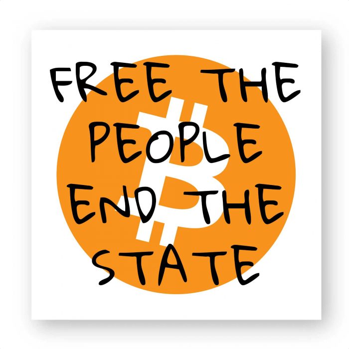 Sticker (par 100) - Bitcoin Free The People End The State