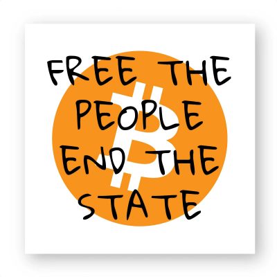 Sticker (par 20) - Bitcoin Free The People End The State
