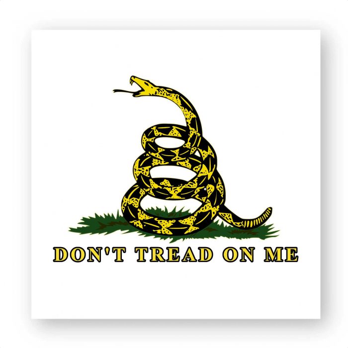 Sticker (par 5) - Gadsden Flag - Classic