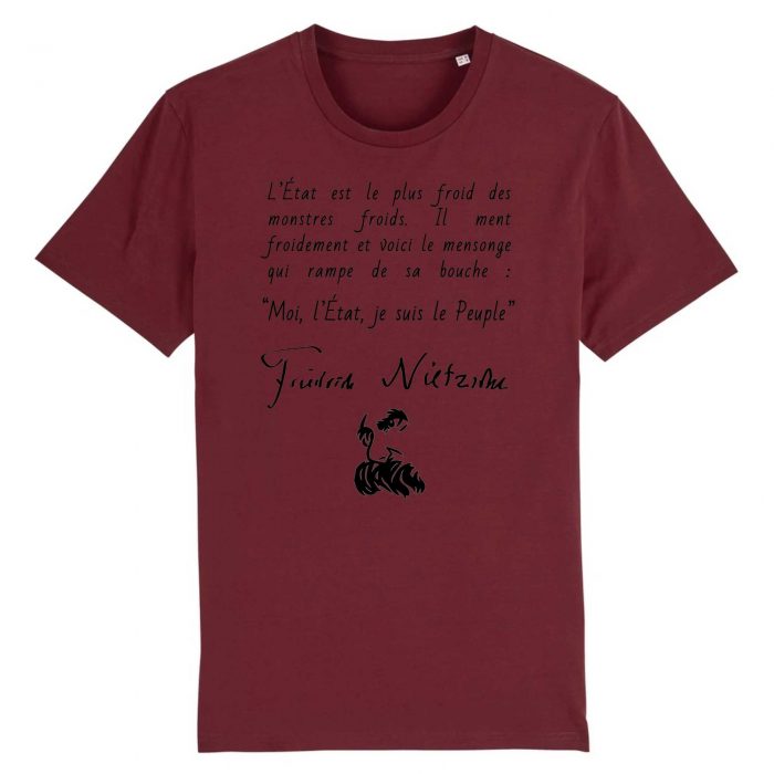 T-shirt - Nietzsche - L`Etat est le plus froid des monstres froids