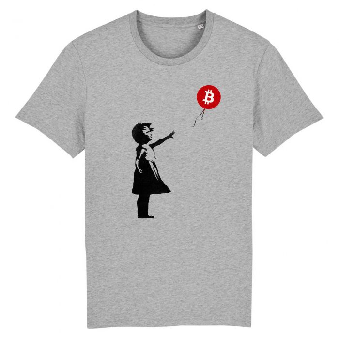 T-shirt - Bitcoin Balloon Girl - Banksy