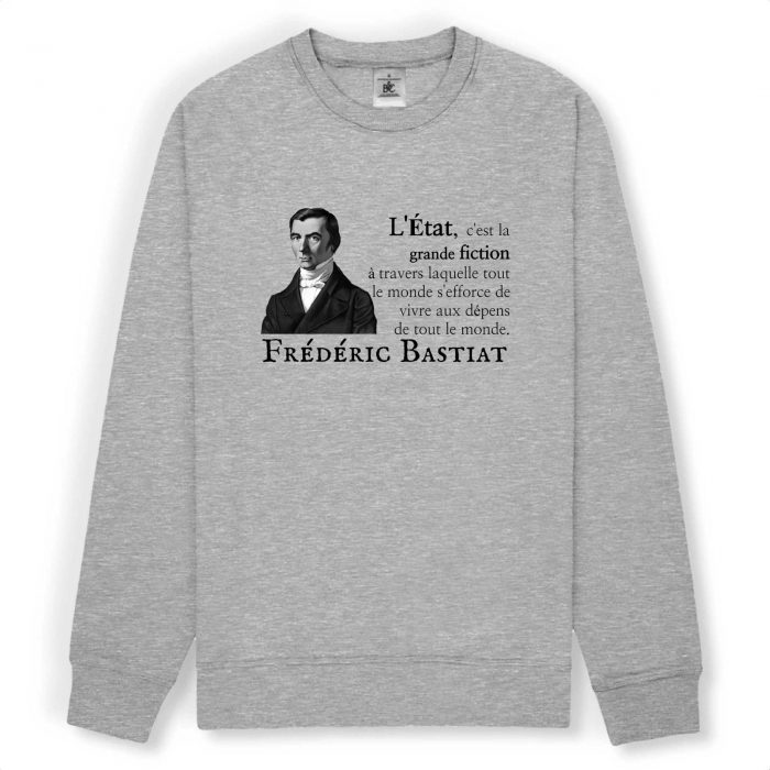 Pull - Bastiat "L`Etat c`est la grande fiction"