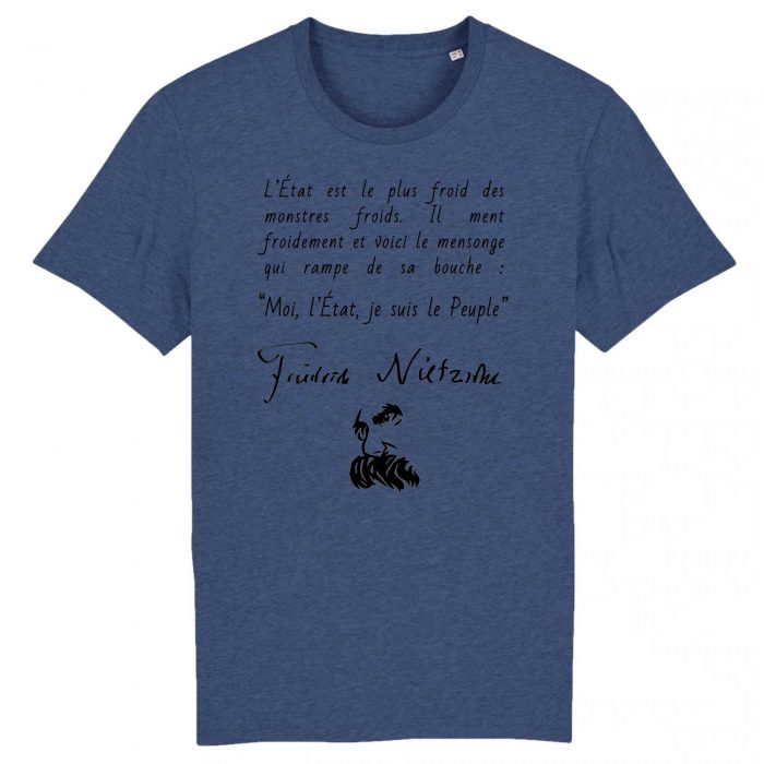 T-shirt - Nietzsche - L`Etat est le plus froid des monstres froids