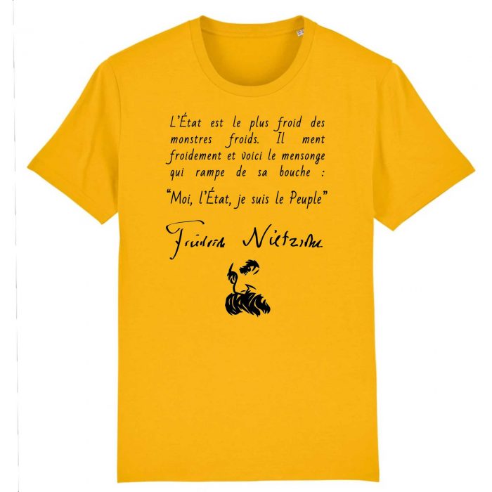 T-shirt - Nietzsche - L`Etat est le plus froid des monstres froids