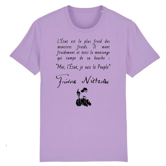 T-shirt - Nietzsche - L`Etat est le plus froid des monstres froids