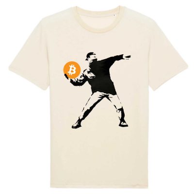 T-shirt - Bitcoin Thrower - Banksy