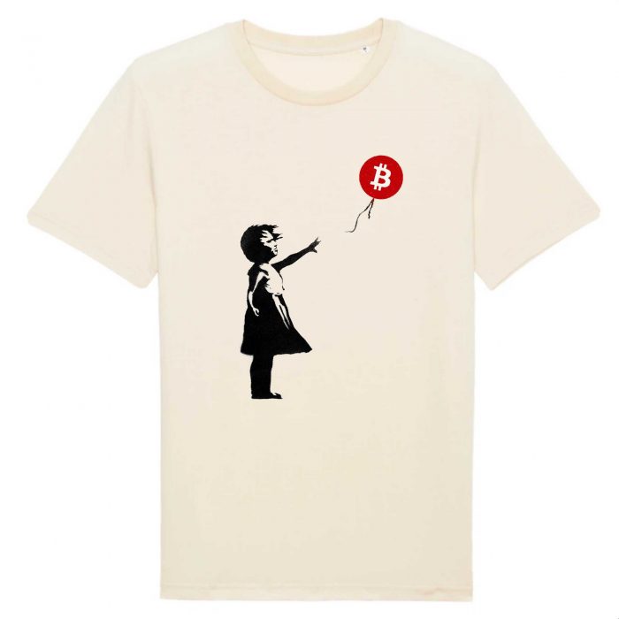 T-shirt - Bitcoin Balloon Girl - Banksy