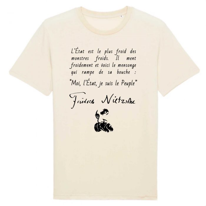 T-shirt - Nietzsche - L`Etat est le plus froid des monstres froids