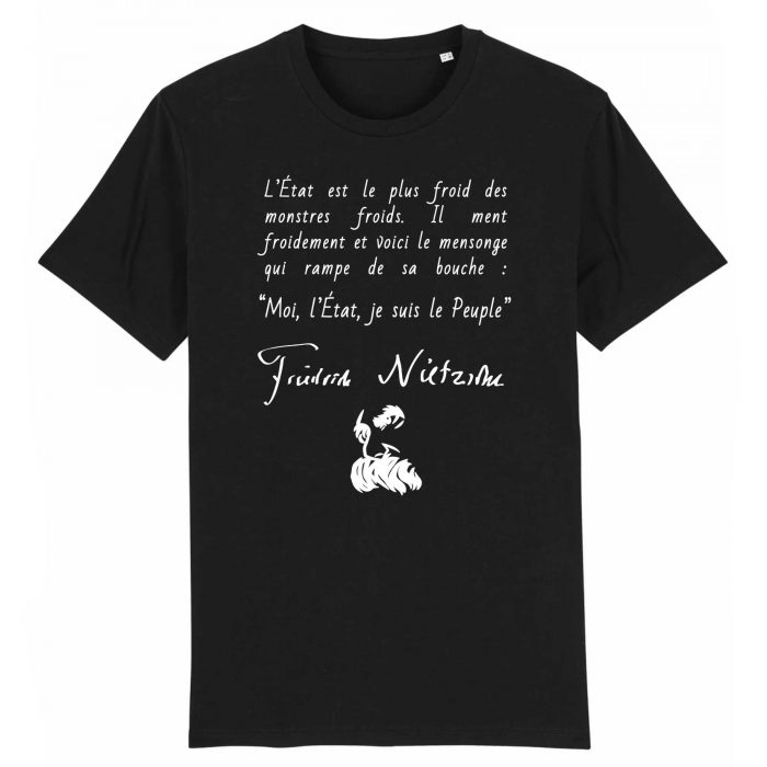 T-shirt - Nietzsche - L`Etat est le plus froid des monstres froids