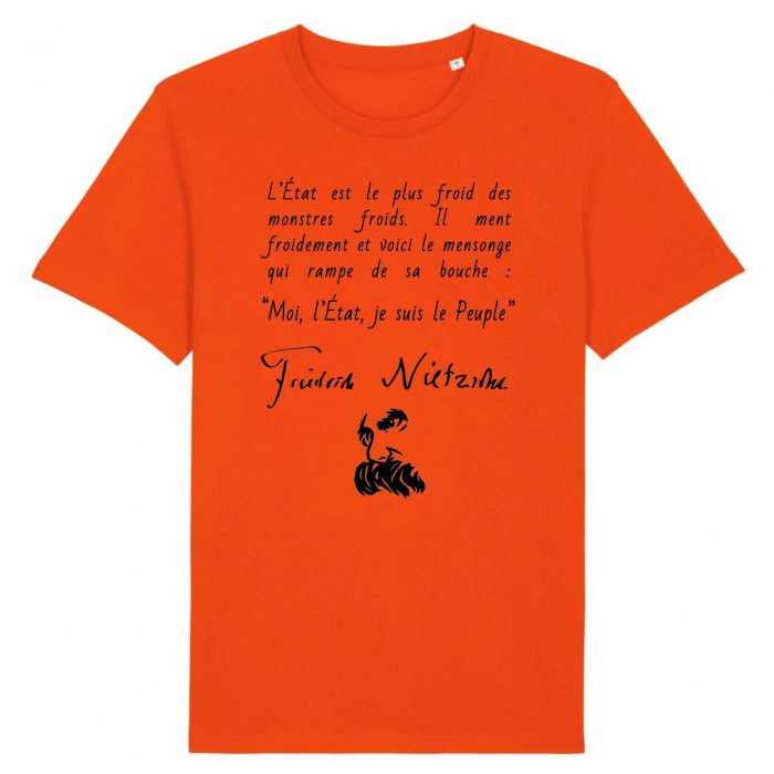 T-shirt - Nietzsche - L`Etat est le plus froid des monstres froids